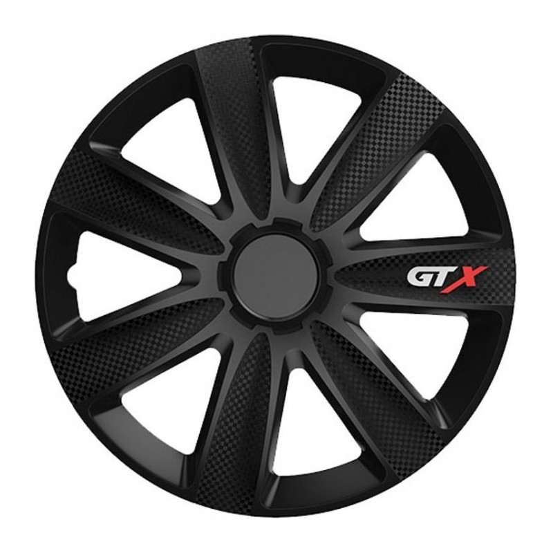 Τάσια αυτοκινήτου GTX CARBON BLACK - 16" - μαύρο - 4 τμχ.