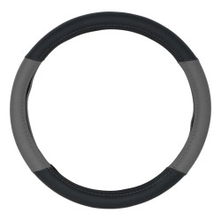 ΚΑΛΥΜΜΑ ΤΙΜΟΝΙΟΥ DOUBLE C 38cm - ΜΑΥΡΟ/ΓΚΡΙ