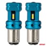 Amio - Λάμπες LED Αυτοκινήτου LED CANBUS 1157 BAY15D P21/5W 4SMD 1860 6000K Λευκή – Universal 12V/24V - 2 Τεμ. (04253/AM)