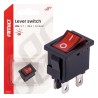 Amio - Διακόπτης Rocker 12/24V 20A με Κόκκινο Φωτισμό – Για Οχήματα & Βιομηχανικές Εφαρμογές - 1 τεμ. (04440/AM)