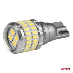 Amio - Λάμπα LED CANBUS T15 (W16W) 48SMD 3014 + 4SMD 3030 Λευκή 6000K 12V/24V για Φώτα Όπισθεν & Βοηθητικό Φωτισμό - 2τεμ. (0426