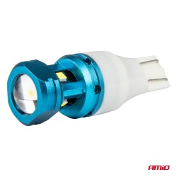 Amio - Λάμπες LED CANBUS T15 (W16W) 4SMD 1860XS Λευκή 6000K 12V/24V για Φώτα Όπισθεν, Πινακίδας & Χώρου Αποσκευών - 2τεμ. (04251