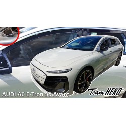 Heko - Ανεμοθραύστες για Audi A6 E-Tron 5 Doors Avant (έκδοση με καθρέπτες) 2024+ Σετ Αυτοκινήτου Απο Εύκαμπτο Φιμέ Πλαστικό - 4