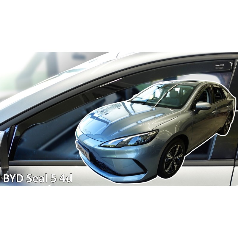 Heko - Ανεμοθραύστες για Byd Seal 5 4 Doors 2025+ Ζευγάρι Απο Εύκαμπτο Φιμέ Πλαστικό - 2 τεμ. (ΑΝΕΜ.11314)