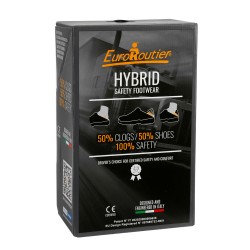 Euroroutier - Παπούτσια Ασφαλείας Νο 41 Hybrid Tech Green ελαφρύ αναπνεύσιμο ύφασμα αντιστατικό με μεταλλική μύτη - 1 τεμ. (L.ER