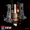 Amio - Λαμπτήρες LED F25 PRO Black Edition H7 68W 12-24V Full CAN Bus με Φωτεινότητα 7646lm σε Ψυχρό Λευκό 6000K για Επιβατικά Α