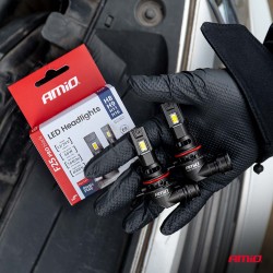 Amio - Λαμπτήρες LED F25 PRO Black Edition H8/H9/H11/H16 68W 12-24V Full CAN Bus με Φωτεινότητα 7646lm σε Ψυχρό Λευκό 6000K για 