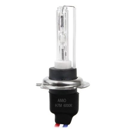Amio - Ανταλλακτική Λάμπα Xenon HID Metal Class A τύπου H7 βάση Μεταλλική τάση λειτουργίας 12V απόδοσης 35W 6000K για Επιβατικά 