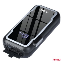 Amio - Φορητός Εκκινητής Μπαταρίας 3 σε 1 τύπου Jump Starter με Φως LED και Powerbank τάση λειτουργίας 12V απόδοσης 12Ah 800-160