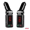 Amio - FM Transmitter Αναπτήρα τύπου FMT03 τάση λειτουργίας 12-24V με 2xUSB Type-A και Bluetooth για Επιβατικά Αυτοκίνητα και Φο