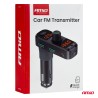Amio - FM Transmitter Αναπτήρα τύπου FMT06 τάση λειτουργίας 12-24V με 2xUSB Type-A, 1xUSB Type-C και υποδοχή microSD για Επιβατι