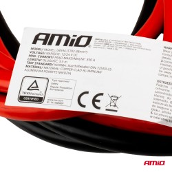 Amio - Καλώδια Φόρτισης Μπαταρίας (Ρευματοδότες) τάση λειτουργίας 12-24V ένταση ρεύματος 350A μήκος 3,5m με πιστοποίηση TUV για 