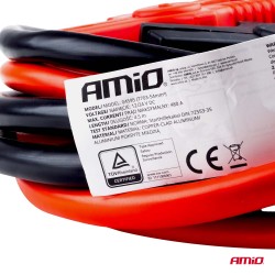 Amio - Καλώδια Φόρτισης Μπαταρίας (Ρευματοδότες) τάση λειτουργίας 12-24V ένταση ρεύματος 480A μήκος 4,5m με πιστοποίηση TUV για 