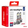 Amio - Λάμπες LED HB3 τύπου Series X5 Winger τάση λειτουργίας 12V απόδοσης 50W Can-bus για Επιβατικά Αυτοκίνητα - 2 τεμ. (03948/