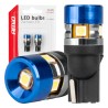 Amio - Λάμπες LED T10 W5W τάση λειτουργίας 12/24V με 5xSMD 3030 Can-bus λευκό φως 5.500K (σε χρώμα μπλε-μαύρο) για Επιβατικά Αυτ