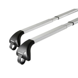 Nordrive - Μπάρα Snap-Fit αλουμινίου τηλεσκοπική 100136cm με κλειδί πλήρες σετ με πόδια τύπου SW - 2 τεμ. (N15013)
