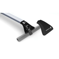 Nordrive - Μπάρα Snap-Fit αλουμινίου τηλεσκοπική 100136cm με κλειδί πλήρες σετ με πόδια τύπου SW - 2 τεμ. (N15013)