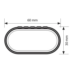 Nordrive - Μπάρα Snap-Fit αλουμινίου τηλεσκοπική 100136cm με κλειδί πλήρες σετ με πόδια τύπου SW - 2 τεμ. (N15013)