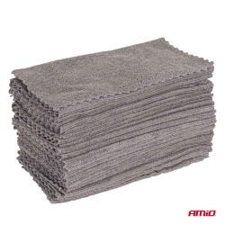 Amio - Σετ Πανιά Μικροϊνών (Microfiber) διαστάσεων 30x30cm με πυκνότητα 210g/m² σε συσκευασία 50 τεμαχίων για Επιβατικά Αυτοκίνη