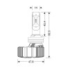 Lampa - LED Kit τύπου H8/H9/H11/H16 τάσης 932V φωτεινότητα 4500lm απόδοση 50W τύπος βάσης PGJ19-X Halo Serie 4 Fit-Master ZES Ch
