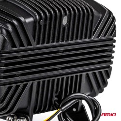Amio - Προβολέας Εργασίας LED Oval με Ενσωματωμένο Φλας 109W 7000lm 9/36V για Φορτηγά Γεωργικά Μηχανήματα και Off-Road Οχήματα -