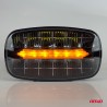 Amio - Προβολέας Εργασίας LED Oval με Ενσωματωμένο Φλας 109W 7000lm 9/36V για Φορτηγά Γεωργικά Μηχανήματα και Off-Road Οχήματα -