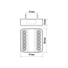 Lampa - Φανάρι τρέιλερ/φορτηγού πίσω 5 χρήσεων 16LED τύπου standard τάση λειτουργίας 12/24V διάσταση 97x105x36mm για Επιβατικά Α