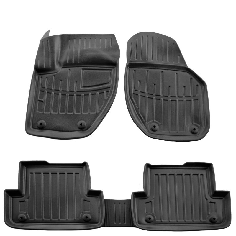 Race Axion - Πατάκια Για Volvo V40 (P521) 2012-2019 5πορτο Λάστιχο Σκαφάκια Προστατευτικά Με Κουμπώματα για Επιβατικά Αυτοκίνητα