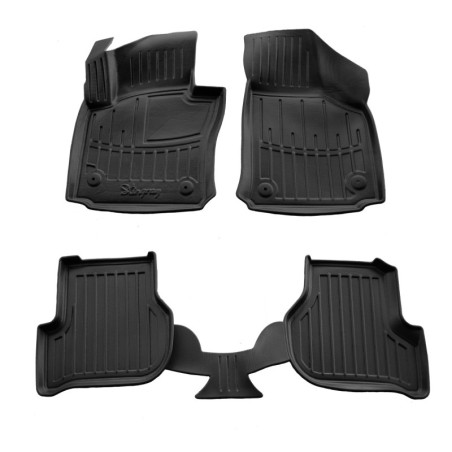Race Axion - Πατάκια Για Seat Leon II (1P) 2005-2012 5πορτο Λάστιχο Σκαφάκια Προστατευτικά Με Κουμπώματα για Επιβατικά Αυτοκίνητ