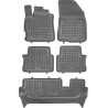 Λαστιχένια πατάκια Rezaw Plast για DACIA Jogger (2021+) 7 seats τύπου σκαφάκι - 5τμχ.