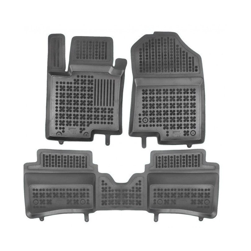 Λαστιχένια πατάκια Rezaw Plast για Hyundai i20 III (2020+) / Hyundai Bayon (2021+) τύπου σκαφάκι - 3τμχ.