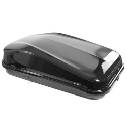 Μπαγκαζιέρα οροφής Junior Easy 145x94x40cm με 85mm στοιχεία στερέωσης με μονόπλευρο άνοιγμα και κλειδί, 420 λίτρα - μαύρη γυαλισ