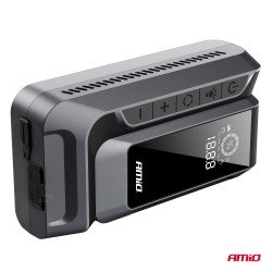 Amio - Φορητός Εκκινητής Μπαταρίας (Jump Starter) 4 σε 1 με ενσωματωμένο Κομπρεσέρ Αέρα, Powerbank και Φακό LED τάση λειτουργίας