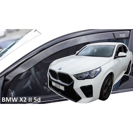 Heko - Ανεμοθραύστες Παραθύρων Για BMW Serie X2 (U10) / iX2 2023  5πορτο υλικό Acrylic Χρώμα Φιμέ - 2 τεμ. (ΑΝΕΜ.11010)