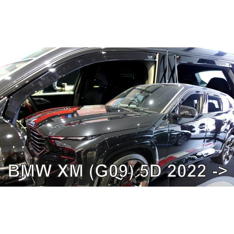 Heko - Ανεμοθραύστες Παραθύρων Για BMW XM (G09) 2022  5πορτο υλικό Acrylic Χρώμα Φιμέ - 4 τεμ. (ΑΝΕΜ.SET11004)