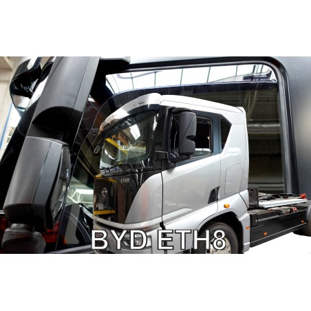 Heko - Ανεμοθραύστες Παραθύρων Για BYD ETH8 2023  2πορτο υλικό Acrylic Χρώμα Φιμέ - 2 τεμ. (ΑΝΕΜ.11301/TRUCK)