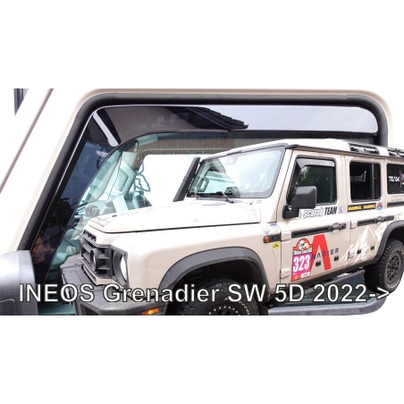 Heko - Ανεμοθραύστες Παραθύρων Για Ineos Grenadier Station Wagon 2022  5πορτο υλικό Acrylic Χρώμα Φιμέ - 2 τεμ. (ΑΝΕΜ.10702)
