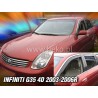 Heko - Ανεμοθραύστες Παραθύρων Για Infiniti G35 (V35) 2003  2006 4πορτο Sedan υλικό Acrylic Χρώμα Φιμέ - 2 τεμ. (ΑΝΕΜ.21507)