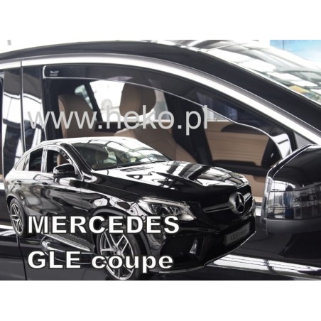 Heko - Ανεμοθραύστες Παραθύρων Για Mercedes Benz GLE-Class Coupe (C292) 2016  2019 5πορτο υλικό Acrylic Χρώμα Φιμέ - 2 τεμ. (ΑΝΕ