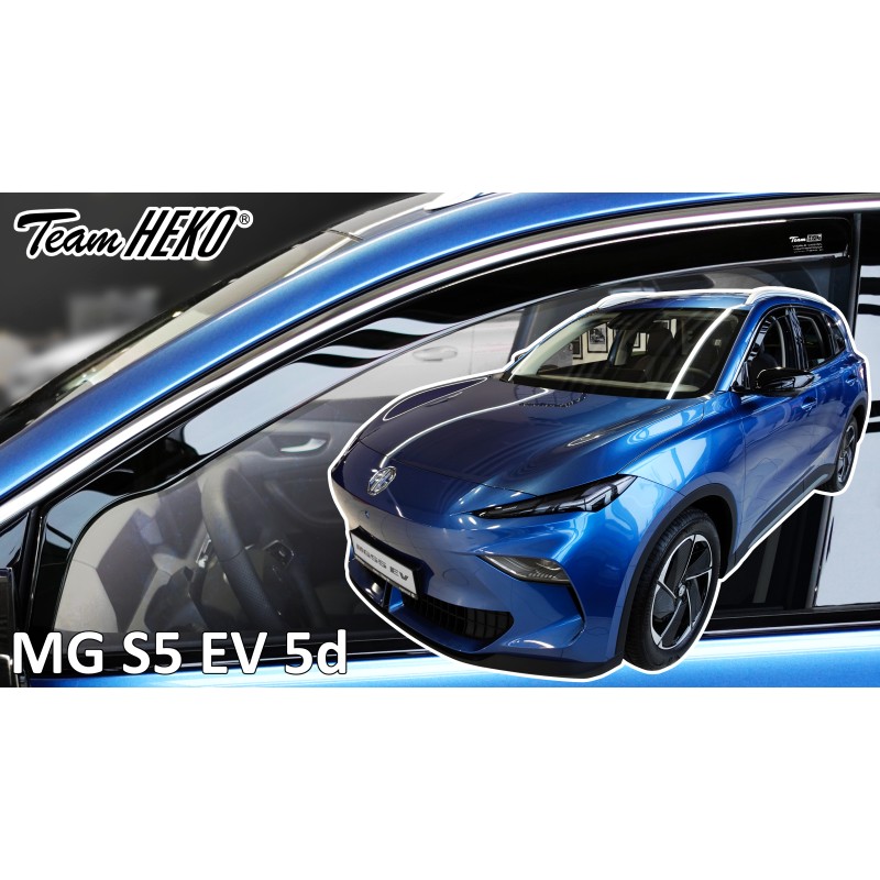 Heko - Ανεμοθραύστες Παραθύρων Για MG S5 EV 2024  5πορτο υλικό Acrylic Χρώμα Φιμέ - 2 τεμ. (ΑΝΕΜ.23814)