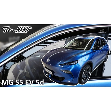 Heko - Ανεμοθραύστες Παραθύρων Για MG S5 EV 2024  5πορτο υλικό Acrylic Χρώμα Φιμέ - 2 τεμ. (ΑΝΕΜ.23814)