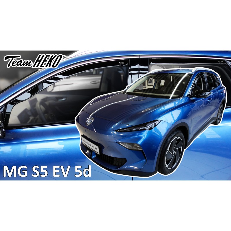 Heko - Ανεμοθραύστες Παραθύρων Για MG S5 EV 2024  5πορτο υλικό Acrylic Χρώμα Φιμέ - 4 τεμ. (ΑΝΕΜ.SET23815)