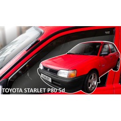Heko - Ανεμοθραύστες Παραθύρων Για Toyota Starlet (P80) 1989  1996 5πορτο υλικό Acrylic Χρώμα Φιμέ - 2 τεμ. (ΑΝΕΜ.29692)