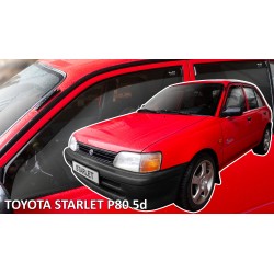 Heko - Ανεμοθραύστες Παραθύρων Για Toyota Starlet (P80) 1989  1996 5πορτο υλικό Acrylic Χρώμα Φιμέ - 4 τεμ. (ΑΝΕΜ.SET29693)