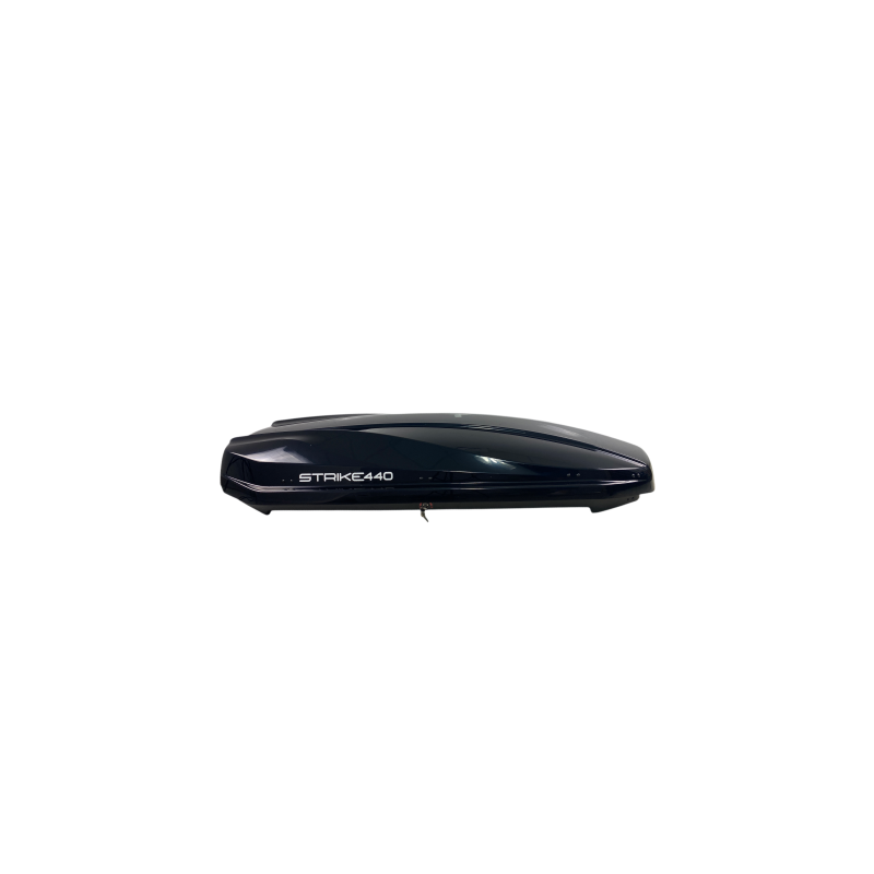 Μπαγκαζιέρα οροφής Junior Strike 199x84x35cm με διπλό άνοιγμα και κλειδί, 440 λίτρα - μαύρη γυαλιστερή