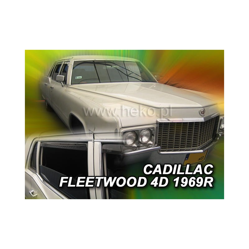 Heko – Ανεμοθραύστες Παραθύρων για Cadillac Fleetwood Sixty Special Sedan 4πορτο 09/1964  09/1970 (Εμπρός & Πίσω) – 4 Τεμ. (ANEM
