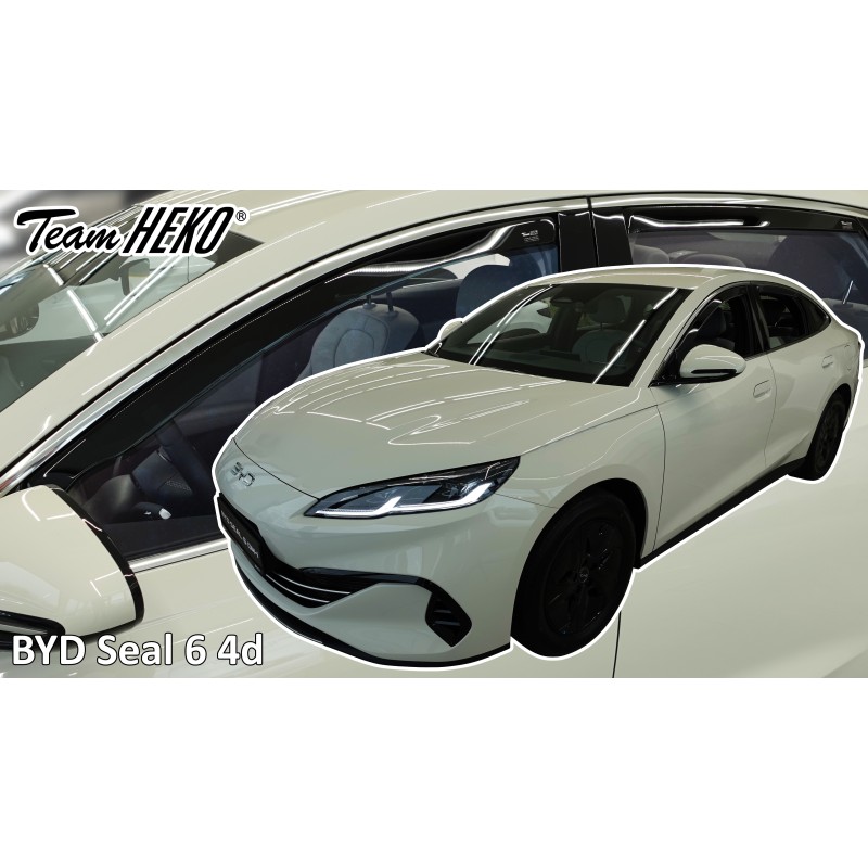 Heko – Ανεμοθραύστες Παραθύρων για BYD Seal 6 Sedan 4πορτο 2024  (Εμπρός & Πίσω) – 4 Τεμ. (ANEM.SET11318)
