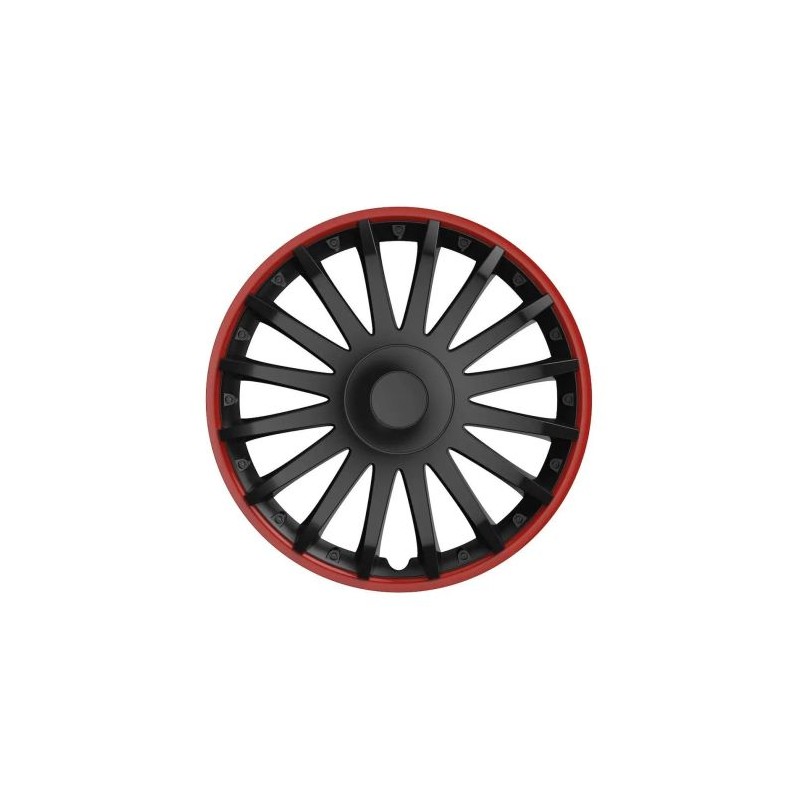 Τάσια Versaco Crystal Black / Red VR56013 - 14" σετ - 4τμχ.