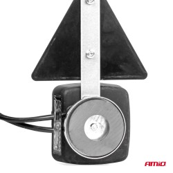 Amio – Φανάρια Τρέιλερ Μαγνητικά 12V με 7-PIN ISO & Ανακλαστικά Τρίγωνα για Ασφαλή Σήμανση & Ορατότητα – 2 Τεμ. (02095/AM)
