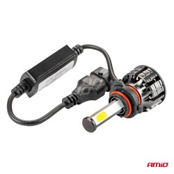 Amio – LED HB3 9005 COB 12/24V 38W 6500K 3800lm Σειρά COB για Ισχυρό Λευκό Φωτισμό & Καθαρή Ορατότητα – 2 Τεμ. (02846/AM)